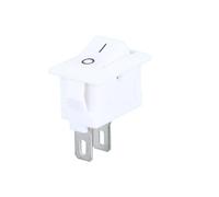 5/10PCS KCD11 mini barca interruttore pulsante di accensione 10 * 15mm push rocker 3Pin/2 Pin 2 marce, 250V/3A snap-in on/off(White,5PCS)