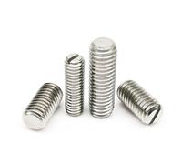 5/10pcs M1.2 M1.4 M1.6 M2 M2.5 M3 M4 M5 M6 M8 A2 304 In Acciaio Inox Intaglio a Testa Slot Piatto End Point Set Vite Senza Testa Grano Bullone (Color : 4mm_10pcs M1.2)
