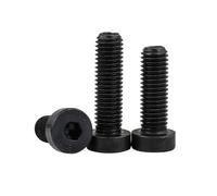 5-10pcs M3/M4/M5/M6/M8/M10/M12 acciaio al carbono ad alta resistenza di grado 12.9 viti con testa cilindrica sottile e fessura esagonale interna, M10x50mm