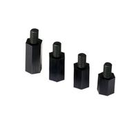 5-10PCS M4 M5 M6 Nylon Nero Esagonale Maschio Standoff Spacer Montaggio Su Pilastro Filettatura PCB In Plastica Della Scheda Madre Bullone Vite Spaziatura