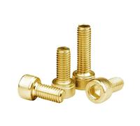 5/10PCS Placcatura in oro Titanio M2 M2.5 M3 M4 M5 M6 L = 4-40mm Vite di grado 12.9 DIN912 Testa esagonale a esagono incassato Bullone a brugola(M6x20 (5PCS))