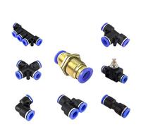 5/10PCS Raccordi pneumatici Connettore rapido Connettori for tubi 'aria Plastica PU PY PE PV PM SA 4mm 6mm 8mm 10mm 12mm Raccordo for tubo 'aria(PZA(10PCS),4mm)
