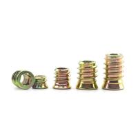 5-10pcs Wood Threaded Insert Nut M6-M10 Zinc Plated Hex Socket Drive Head Furniture Nuts Carbon Steel(M8x13 10pcs)