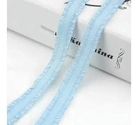 5/10Y 13,0 mm Fasce elastiche per cucire doppi bordi in pizzo, spalline per reggiseno, nastri in gomma per biancheria intima, fasce per capelli, accessori per indumenti fai da te - Blu cielo - 13,0
