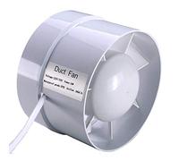 5" / 120mm Estrattore Tube assiale diametro 125mm 240 m³/h aspiratore estrazione ventilazione standard di silenzio bagno a basso consumo energetico (5 inch)