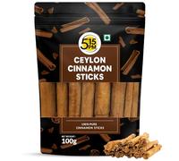5:15PM Ceylon - Bastoncini di cannella da 100 g, bastoncini di cannella dello SriLanka, con certificazione originale