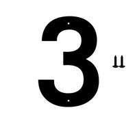 5,1CM/ 6,3CM/ 7,6 CM/ 10,2CM Numeri Della Casa Viti Per L'Esterno, Segni Personalizzati Per La Casa, Indirizzo Stradale Segno Per Viale, Decorazioni Della Cassetta Postale All'Aperto(3,2.5inch)