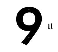 5,1CM/ 6,3CM/ 7,6 CM/ 10,2CM Numeri Della Casa Viti Per L'Esterno, Segni Personalizzati Per La Casa, Indirizzo Stradale Segno Per Viale, Decorazioni Della Cassetta Postale All'Aperto(9,4inch)
