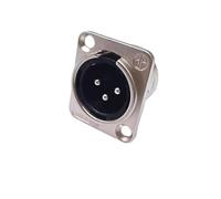 5/20/100 pezzi 3/4/5 pin maschio e femmina connettore jack audio for microfono da pannello contatto in rame connettore XLR presa in metallo(3Pin Male,20PCS)