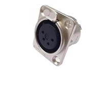 5/20/100 pezzi 3/4/5 pin maschio e femmina connettore jack audio for microfono da pannello contatto in rame connettore XLR presa in metallo(4Pin Female,100PCS)