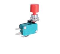 5/20/100 pezzi DS-438 DS-448 Interruttore a pulsante momentaneo rosso/verde da 12 mm, attuatore, microinterruttore di finecorsa, contatto 6,3 mm/4,8 mm, 16 A/250 V(DS-438-R-6.3mm,5PCS)