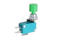 5/20/100 pezzi DS-438 DS-448 Interruttore a pulsante momentaneo rosso/verde da 12 mm, attuatore, microinterruttore di finecorsa, contatto 6,3 mm/4,8 mm, 16 A/250 V(DS-438-G-6.3mm,20PCS)