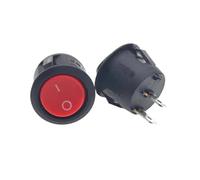 5/20/100 pezzi KCD1-105 Interruttore a pulsante rotondo a scatto ON-Off Interruttore a bilanciere a forma di barca a 2 pin AC 250 V/6 A 125 V/10 A(2Pin Red,5PCS)