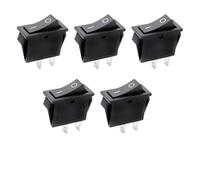 5/20/100 pezzi KCD3 con interruttore bilanciere ON OFF pin Pulsanti alimentazione per apparecchiature elettriche Home/industria 20A125VAC(2P Black,100PCS)