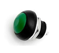 5/20/100 pezzi PBS-33B 2 pin mini interruttore 12 mm 12 V 1 A impermeabile interruttore a pulsante momentaneo blocco di ripristino Pulsante Di Avvio Pulsante Momentaneo (Green Reset,5PCS)