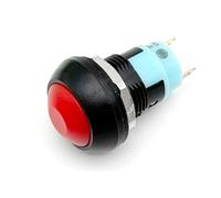 5/20/100 pezzi PBS-33B 2 pin mini interruttore 12 mm 12 V 1 A impermeabile interruttore a pulsante momentaneo blocco di ripristino(Red Locking,5PCS)