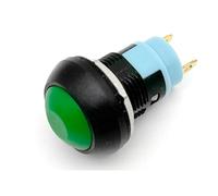 5/20/100 pezzi PBS-33B 2 pin mini interruttore 12 mm 12 V 1 A impermeabile interruttore a pulsante momentaneo blocco di ripristino Pulsante Di Avvio Pulsante Momentaneo (Green Locking,5PCS)