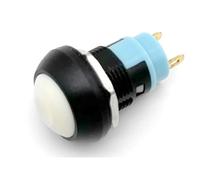 5/20/100 pezzi PBS-33B 2 pin mini interruttore 12 mm 12 V 1 A impermeabile interruttore a pulsante momentaneo blocco di ripristino Pulsante Di Avvio Pulsante Momentaneo (White Locking,20PCS)