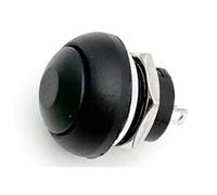 5/20/100 pezzi PBS-33B 2 pin mini interruttore 12 mm 12 V 1 A impermeabile interruttore a pulsante momentaneo blocco di ripristino Pulsante Di Avvio Pulsante Momentaneo (Black Reset,5PCS)