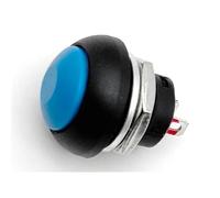 5/20/100 pezzi PBS-33B 2 pin mini interruttore 12 mm 12 V 1 A impermeabile interruttore a pulsante momentaneo blocco di ripristino Pulsante Di Avvio Pulsante Momentaneo (Blue Reset,5PCS)