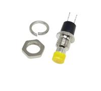 5/20/100 Pz 7mm Interruttore a pulsante momentaneo, PBS-110 NO NC Auto reset ON OFF Microinterruttore for controllo elettronico del circuito fai da te(PBS-111 NC Yellow,20pcs)