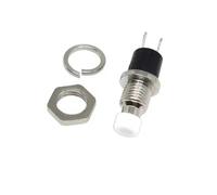 5/20/100 Pz 7mm Interruttore a pulsante momentaneo, PBS-110 NO NC Auto reset ON OFF Microinterruttore for controllo elettronico del circuito fai da te(PBS-111 NC White,20pcs)