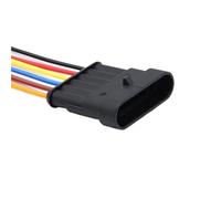 5/20/100 set di connettori elettrici for automobili AMP, spina impermeabile, terminale 1-6 PIN, conversione HID, presa maschio-femmina con filo da 15 cm(6p Male 282108-1,5 Sets)