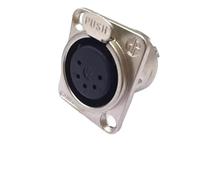 5/20/100PCS 3/4/5pin Maschio Femmina Pannello Audio Microfono Jack Spina Connettore Contatto in Rame Connettore XLR in metallo Canon(5Pin Female,20PCS)