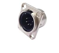 5/20/100PCS 3/4/5pin Maschio Femmina Pannello Audio Microfono Jack Spina Connettore Contatto in Rame Connettore XLR in metallo Canon(5Pin Male,5PCS)