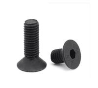 5/20/20 Pezzi Viti con Filettatura Sinistra DIN7991 M4 M5 M6 M8 M10 M12 in Lega di Acciaio di qualità Vite a Testa Piatta con esagono Incassato(M6x10 (10pcs))
