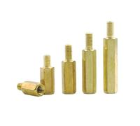 5~20 pezzi distanziatori esagonali in ottone con vite m2 m2,5 m3 m4 maschio-femmina for distanziatori PCB for schede madri di computer(10mm 20pcs)