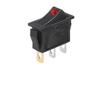 5/20 pezzi KCD3 Interruttore a bilanciere ON-OFF 2 pin 3 pin Interruttore a pressione elettrico con luce LED/Interruttori a punto rosso 14x31 mm(3Pin Red Dot,5PCS)