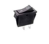 5/20 pezzi KCD3 Interruttore a bilanciere ON-OFF 2 pin 3 pin Interruttore a pressione elettrico con luce LED/Interruttori a punto rosso 14x31 mm(2Pin Black,5PCS)