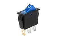5/20 pezzi KCD3 Interruttore a bilanciere ON-OFF 2 pin 3 pin Interruttore a pressione elettrico con luce LED/Interruttori a punto rosso 14x31 mm(3Pin Blue,5PCS)