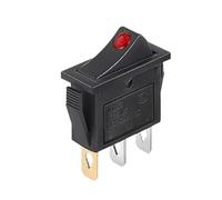 5/20 pezzi KCD3 interruttore a bilanciere ON-OFF 3 pin interruttore a bilanciere di alimentazione con luce LED 16A250V/20A125VAC(3Pin Red Dot,5PCS)