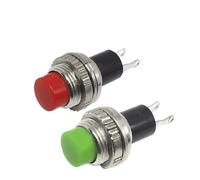 5/20 PZ 10 MM DS-314 Interruttore a pulsante piccolo senza serratura Sbloccato Auto-reset Campanello for porta Interruttori elettrici Pannello filettato superiore fisso(50R,100PCS)