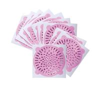 5-20 Pz Doccia Scarico Capelli Catcher Autoadesivi Adesivi For Pavimenti Usa E Getta Maglia Lavello Filtro For Il Bagno Cucina(Pink,5Pcs)