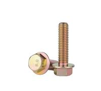 5-20 pz M5 M6 M8 M10 M12 Colore Zinco Esterno Esagonale Flangia Faccia Vite Bullone Dente(70mm,M8 (10PCS))