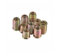 5/20x M6 M8 M10 Acciaio Metallo Esagonale Testa Esagonale Inserto Incorporato Dado E-Dado for Mobili in Legno Filettatura Interna ed Esterna(20pcs M6x10)