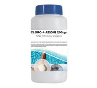 [5, 25, 50 PASTIGLIE] CLORO PASTIGLIE A 4 AZIONI PULIZIA ACQUA PISCINA da 200 gr