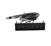5.25 In USB Pannello Frontale Hub per PC Computer Case Unità Ottica Pannello Frontale 4 Porte USB 2.0 163x105x53mm