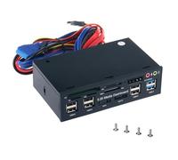 5.25 '' PC Pannello Frontale Cruscotto Hub Multifunzionale USB 3.0 Lettore di Schede Media Dashboard Pannello Frontale Kit