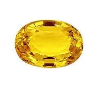5.25 Ratti - 5.50 Ratti I Zircone cubico giallo Rashi Ratna I naturale e certificato non riscaldato e non trattato I preziosa gemma per uomini e donne S-B087JRY68S