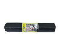 5/25 Sacchi spazzatura colore NERO, misura 90x120 cm, Capacità 150 Litri, Sacchetti per Raccolta differenziata sacchetti immondizia super resistenti (25 sacchi)