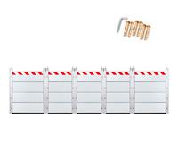 5.2m x 20cm Barriere Antiallagamento per Garage, Paratia Antiallagamento per Porta, Kit Soglia Barriera Antiallagamento per Porta Garage Alta, Barriera di Protezione Contro Le Inondazioni Street