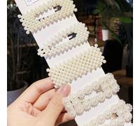 5/3/1 pezzo Set di fermagli per capelli con perle da donna, fermagli laterali alla moda e dolci per frangia, fermagli BB eleganti e versatili, adatti per decorazione quotidiana, casa, uscite, casual e