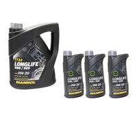 5 + 3 Litro Mannol Longlife 508 00 509 00 VW 0W20 Olio Opel C5 dexos1 MB 229.71
