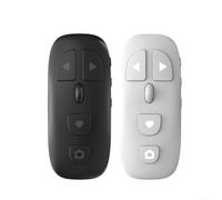 5.3 Live Broadcast Remote Control con Zoom & Shutter per smartphone, Wireless Scrolling Controller per Vlogging e Video, 10 m Raggio, Compatto 24g Design (Bianco)