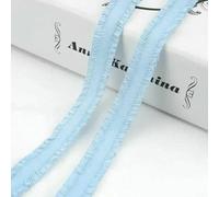 5-30 iarde 13,0 mm Fascia elastica con doppia balza per biancheria intima, reggiseno, cinghie, elastici, cinture, vestiti, nastro elastico, accessori per cucire - 11 blu cielo - 13,0 mm - 20 iarde
