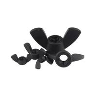 5-30Pcs M3 M4 M5 M6 M8 M10 M12 Black Nylon Wing Nut Hand Tighten Thumbnut Butterfly For Installation Of Bolts And Screws